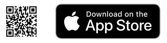 Scan the QR code or download on the App Store